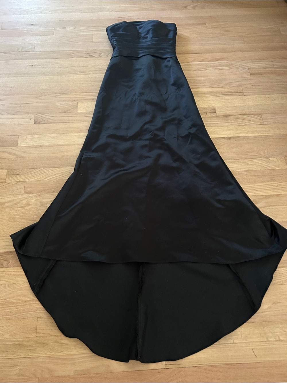 Strapless Black Satin Mermaid Skirt